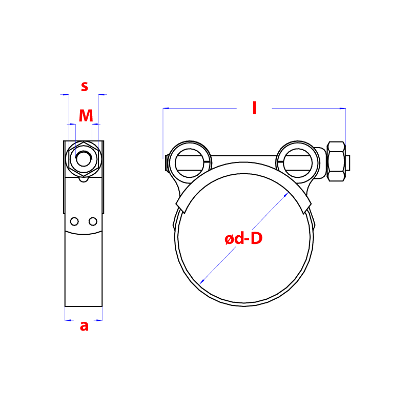 Robust slangklem W1 * Zn   (20st)