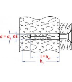 Nylon spreidplug zonder boord  * 16x80 type P -  (10 st ) 2