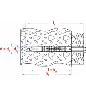 plug nylon grijs+schroef ZSK *  8,0x140 Zn nylon plug... 2