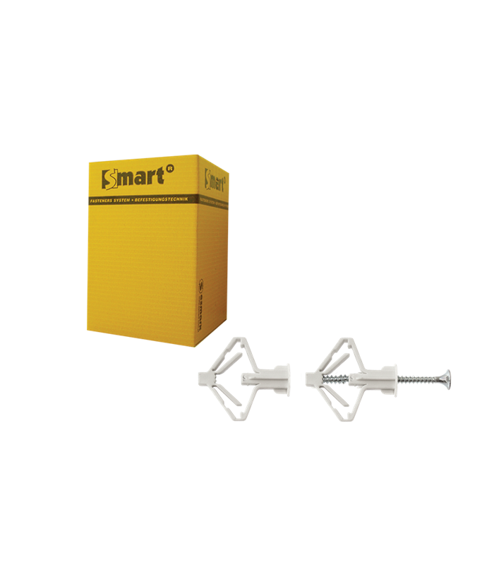 Nylon hollewandplug PCA + schroef vzk 8,00x40  - schroef: (3,5x55)  (25 st )