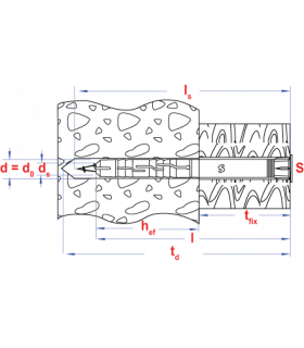 Raamplug met schroef vzk torx T30 * 8,00x100 Nzn geharde... 2