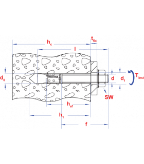 Keilanker  S-KA M 16x5,00x123 Zn ETA 1 voor gescheurd... 2