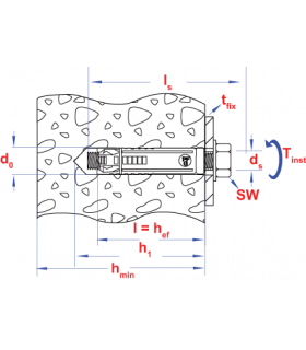 Keilbouthuls  met tapbout M  8x35,00x80 Zn type LB - ETA... 2