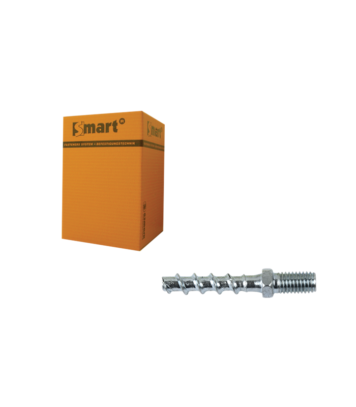 betonschroef S-BSB 6x40,00x75 Zn stokanker zsk kop + metrische buitendraad (M8-16)  -ETA optie 1 voor gescheurd beton (100 st )