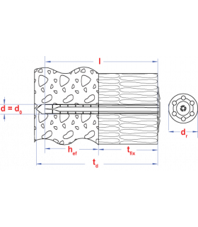 Metalen isolatieplug  8x110 Zn Diameter schijf: (35mm)... 2