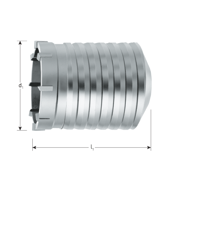 Hamerkroonboor Konische opname  35,0x100 mm per 0