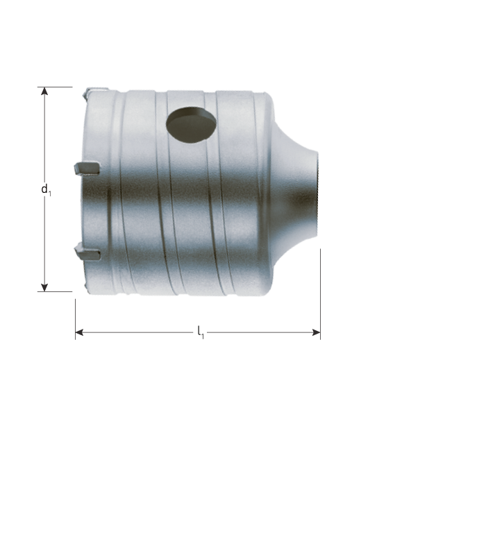 Hamerkroonboor M16 opname 112,0x50 mm per 1