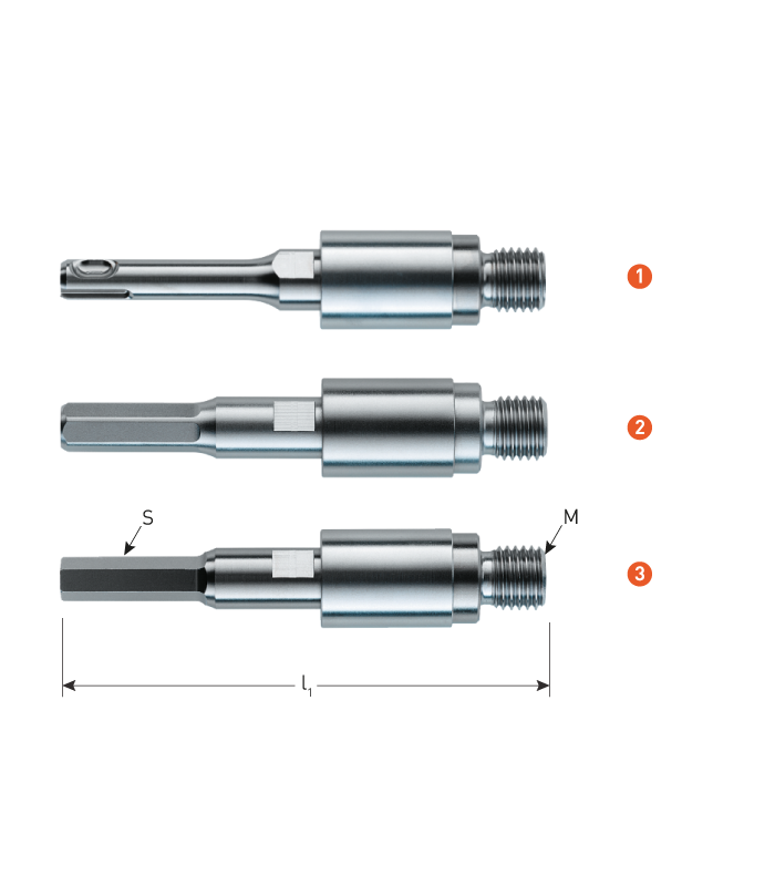 Adapter PROTect SDS Plus - M16       118 mm per 0