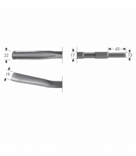 6-kant Gutsbeitel   22x250mm   6-kant17,0 /13x45 per 1