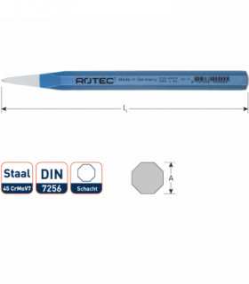 Puntbeitel 8-kantig DIN 7256  18x300 mm per 1