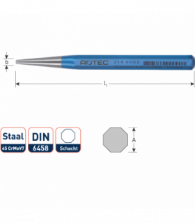 Doorslag DIN 6458  5x120 mm per 1
