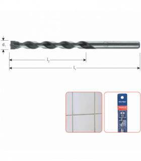 Allro-tegelboor Tegels, marmer   12,0x 90/150 mm per 0
