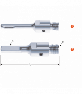 Adapter SDS-Plus/M16  105 mm per 1 2