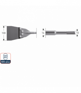 SDS+ Spachtelbeitel  100x250 mm per 1 2