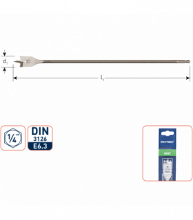 Speedboor met 1/4 bit-aansluiting  14,0x400 mm per 0 2