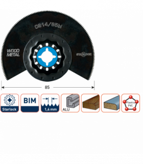 ROTEC OS14/85bi Oscillerend Bi-Metaal Segm.zaagblad geb....