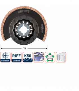 ROTEC OS65HG Oscillerend HM-Segment-voegenfrees d-65mm per 1 2