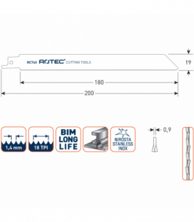 ROTEC Reciprozagen RC740 / 1122EF (VPE 25 stuks) per 1
