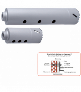 ROTEC Verlengde gatzaag-Bi 51x100mm 4-6tpi incl.boor +6kt... 2