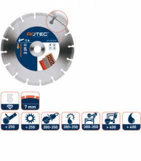 ROTEC Diamantzaag U 60 E 200/22,23 per 0