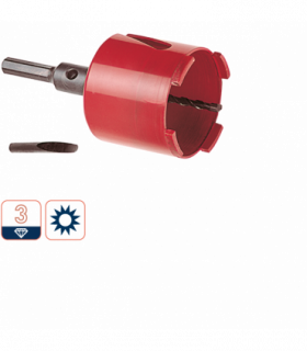 Dozenboor ECO68 mm + SDS adapter en centreerboor per 0