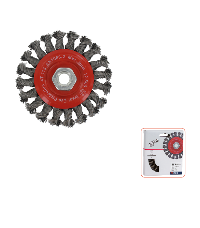 RondborsteM14115x0,50 mm getordeerd staaldraad per 1