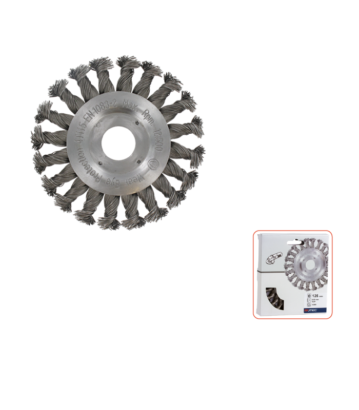 Rondborstel 22,2115x0,5 mm getordeerd staaldraad per 1