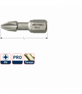 PRO Insertbit PH 3 L-25mm C 6,3 Torsion BASIC per 1