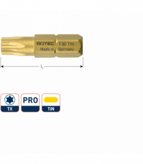 PRO Insertbit T 30 L-25mm C 6,3 TIN per 1