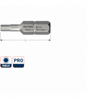 PRO Insertbit inbus SW7,0 L-25mm C 6,3 BASIC per 1