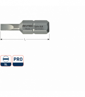 PRO Insertbit 1,0x5,5mm L-25mm C 6,3 BASIC per 1