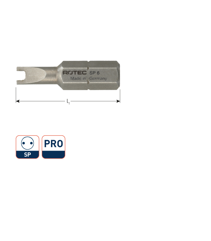 PRO Insertbit Spanner S4 L-25mm C 6,3 BASIC per 1