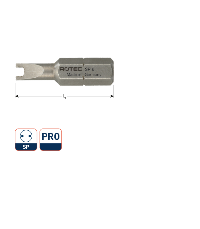 PRO Insertbit Spanner S10 L-25mm C 6,3 BASIC per 1