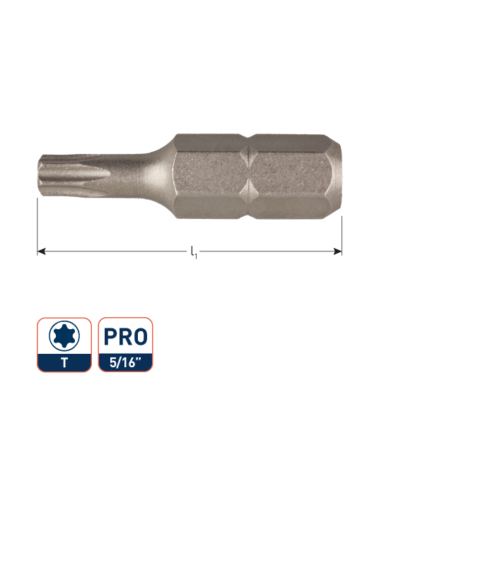 Insertbit 5/16 T 20 L- 32mm C 8 BASIC per 1