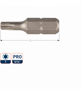 Insertbit 5/16 T 60 L- 38mm C 8 BASIC per 1