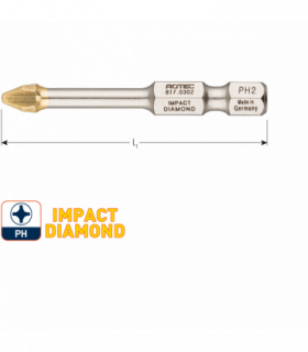 IMPACT insertbit PH 1 L-50mm E 6,3  DIAMOND per 1