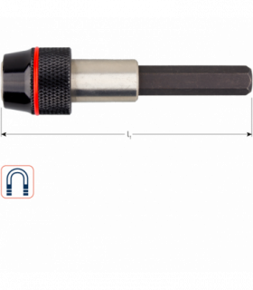 Magn.bith. 5/16x74 mm RVS C 8 snelsp. huls 13,0x40mm per 1
