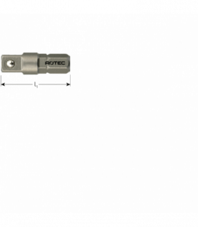 Adapter C 6,3 x 25mm x 1/4-4-kt. met kogel per 1