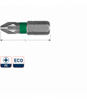 1/4 insertbit PZ1 L-25 mm VPE 25 stuks per 1