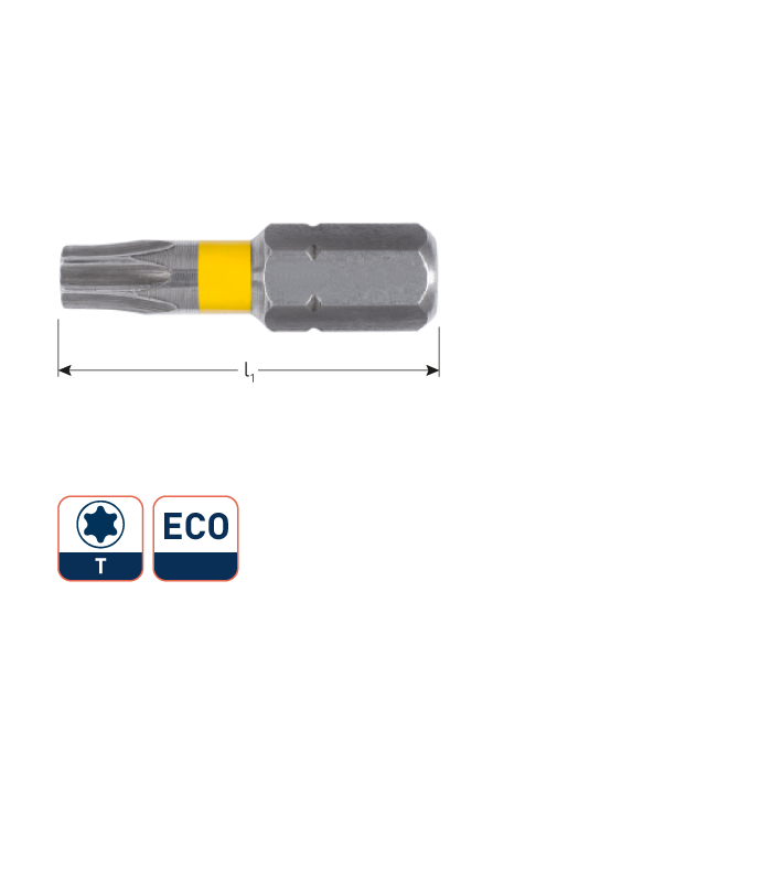 1/4 insertbit TORX T40 L-25 mm VPE 25 stuks per 1