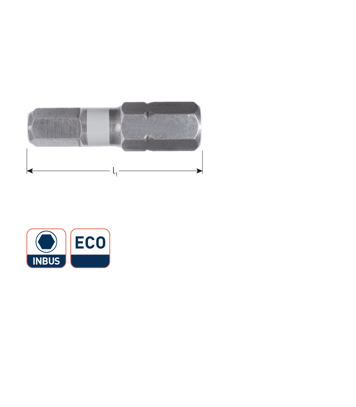 1/4 insertbit HEX 3 L-25 mm VPE 25 stuks per 1