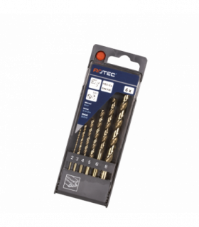 6 dlg. HSS-Co Spiraalboorset  2,0-8,0 mm per 1