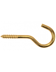 Schroefhaken * 2,15x10 messing (20-7-8-2,70)   (100st)