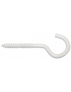 Schroefhaken * 4,40x60,00x30 st-epoxy wit (60-18-2   (100st)