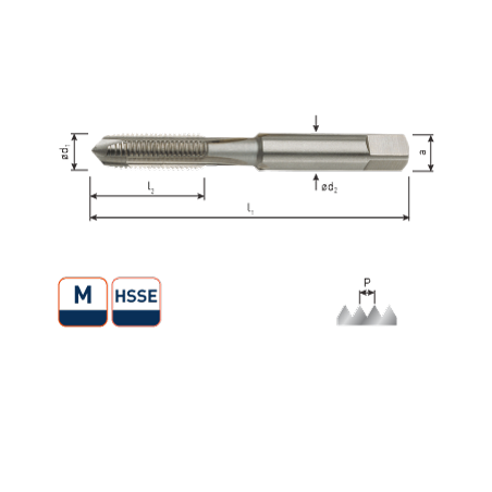 V-Coil HSS-E Machinetap  metrisch