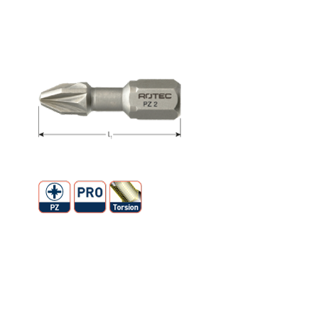 PRO Torsionbit PZ 25mm (Pozi)